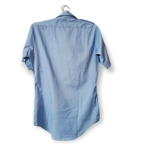 "THE AVIATOR" PILOT SHIRT, SHORT SLEEVE by Van Heusen Men's Size 14 1/2 … - Picture 2 of 4